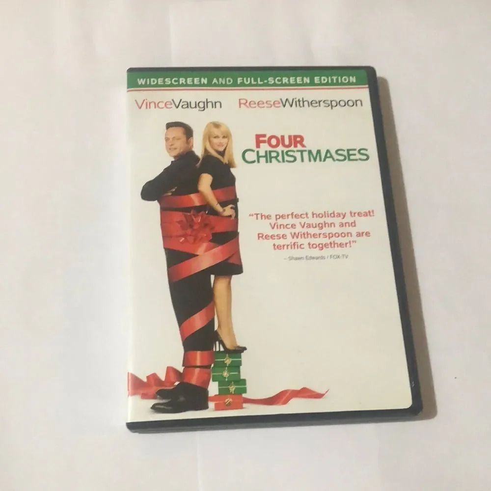 Four‎ Christmases DVD Vince Vaughn Reese Witherspoon Widescreen Full Screen